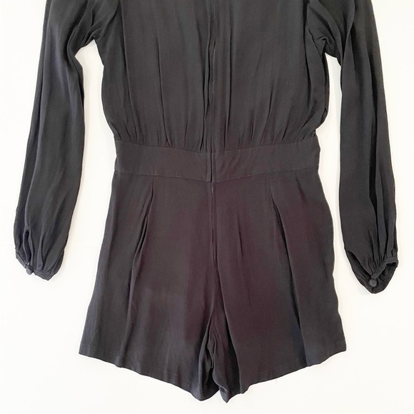 Motel Rocks Black Long Sleeve Romper - Picture 6 of 10